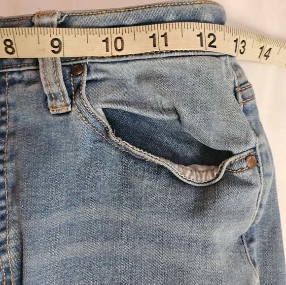 Forever 21 Womens Light Wash Distressed Skinny Jeans Size 29 - Picture 9 of 13